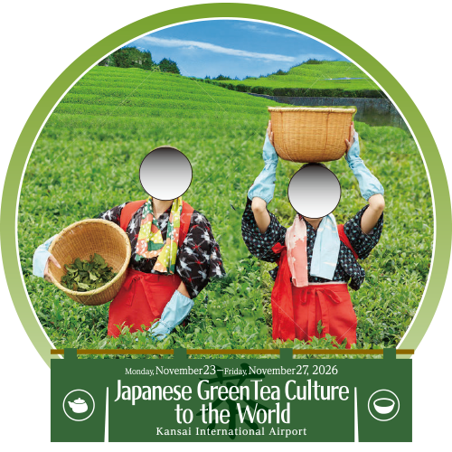 Photo Opportunity with a Japanese Green Tea-Picker Cutout Panel
